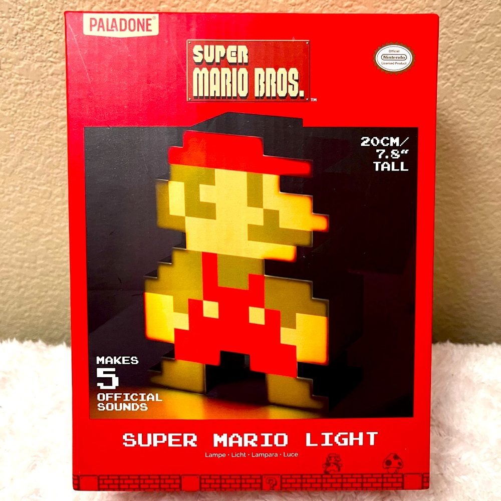 Nintendo Super Mario Bros Lamp Light New In Box